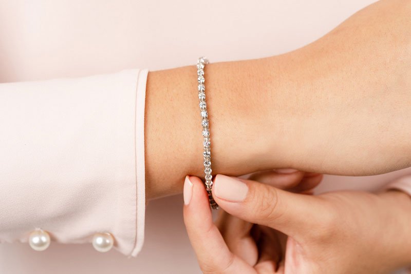 Classic Link Lab - Grown Diamond Tennis Bracelet with 3.00 ct.(finished) 2.5mm - Luxury Time NYC