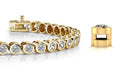 Classic Round Bezel Set Diamond Tennis Bracelet with 3.44 ct.(finished) 2.75mm - Luxury Time NYC