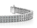 Classic Three Row Lab - Grown Diamond Bracelet with 3.38 ct.(finished) 1.5mm - Luxury Time NYC