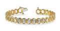 Classic Two Tone Add A Diamond Bracelet with 0.60 ct.(finished) 3mm - Luxury Time NYC