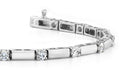 Clean Design Diamond And Bar Diamond Bracelet with 1.53 ct.(finished) 3.0mm - Luxury Time NYC