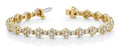 Cluster Flower Link Diamond Bracelet with 4.21 ct.(finished) 1.5mm, 2mm, 2.5mm - Luxury Time NYC