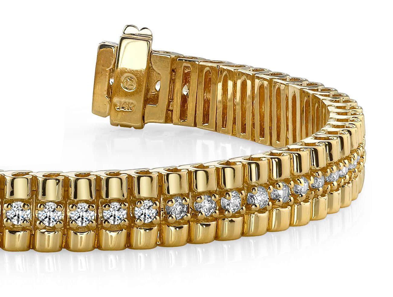 Continuous Strand Lab - Grown Diamond Bracelet with 2.96 ct.(finished) 2.3mm - Luxury Time NYC