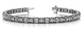 Cross Directional Link Diamond Bracelet with 1.01 ct.(finished) 1.7mm - Luxury Time NYC