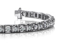 Cross Directional Link Diamond Bracelet with 1.51 ct.(finished) 1.9mm - Luxury Time NYC