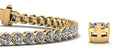 Dazzling Four Prong Diamond Tennis Bracelet with 2.21 ct.(finished) 2mm - Luxury Time NYC