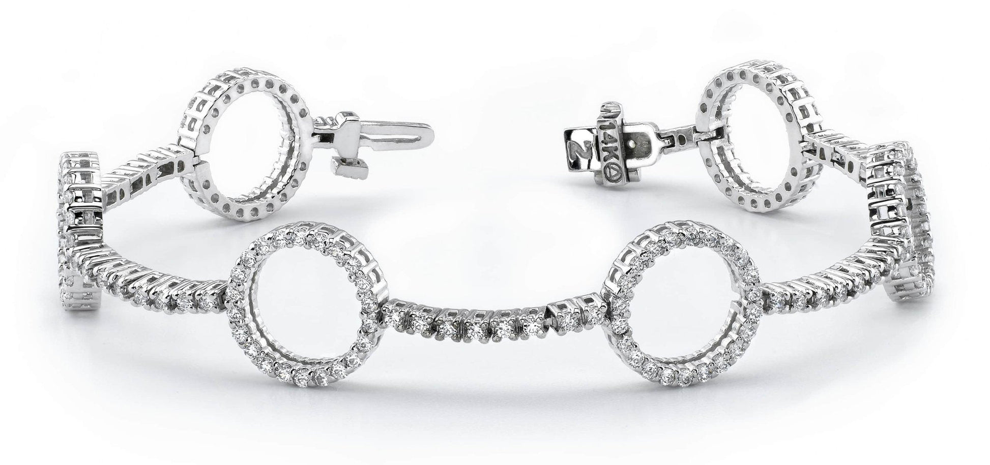 Diamond Circle Of Life Bracelet Lab - Grown Diamond with 2.34 ct.(finished) 1.4mm - Luxury Time NYC