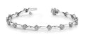 Diamond Cluster Link Bracelet In Diamond with 1.50 ct.(finished) 1.3mm, 1.7mm - Luxury Time NYC