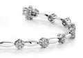 Diamond Cluster Link Bracelet In Diamond with 2.10 ct.(finished) 1.6mm, 1.9mm - Luxury Time NYC