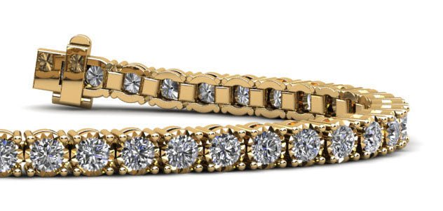 Diamond Crown Diamond Tennis Bracelet with 1.50 ct.(finished) 1.75mm - Luxury Time NYC