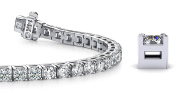 Diamond Dreams Diamond Tennis Bracelet with 12.21 ct.(finished) 4.4mm - Luxury Time NYC