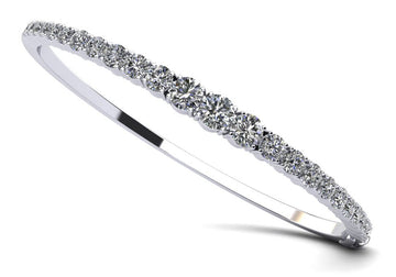 Diamond Dreams Graduated Bangle Diamond Bracelet with 3.47 ct.(finished) - Luxury Time NYC