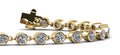 Diamond Drops Single Link Bezel Lab - Grown Diamond Bracelet with 3.15 ct.(finished) 3mm - Luxury Time NYC