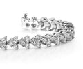 Diamond Pyramid Design Bracelet Lab - Grown Diamond with 2.46 ct.(finished) 1.75mm - Luxury Time NYC