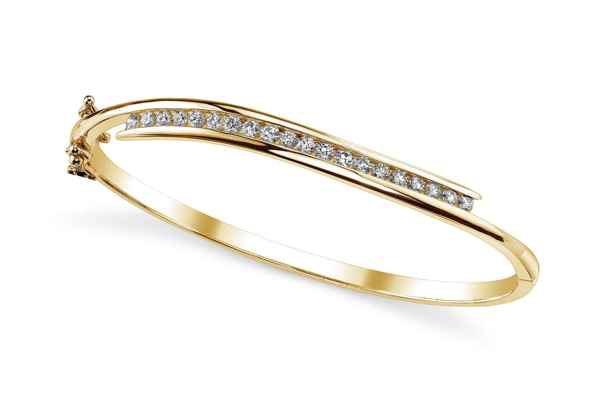 Diamond Row Bangle Diamond with 0.44 ct.(finished) 1.7mm - Luxury Time NYC