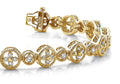 Diamond Sand Dollar Diamond Bracelet with 2.03 ct.(finished) 1.8mm, 2.2mm - Luxury Time NYC