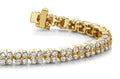 Diamond Squares Bracelet Lab - Grown Diamond with 2.99 ct.(finished) 1.5mm - Luxury Time NYC