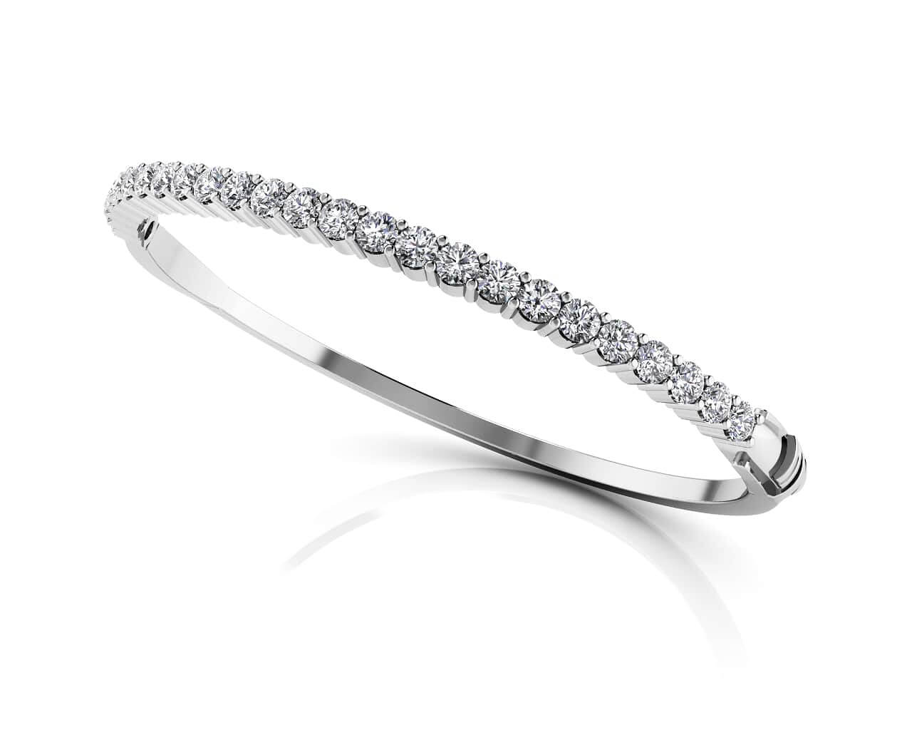 Diamond Top Bangle Diamond with 3.99 ct.(finished) 3.8mm - Luxury Time NYC