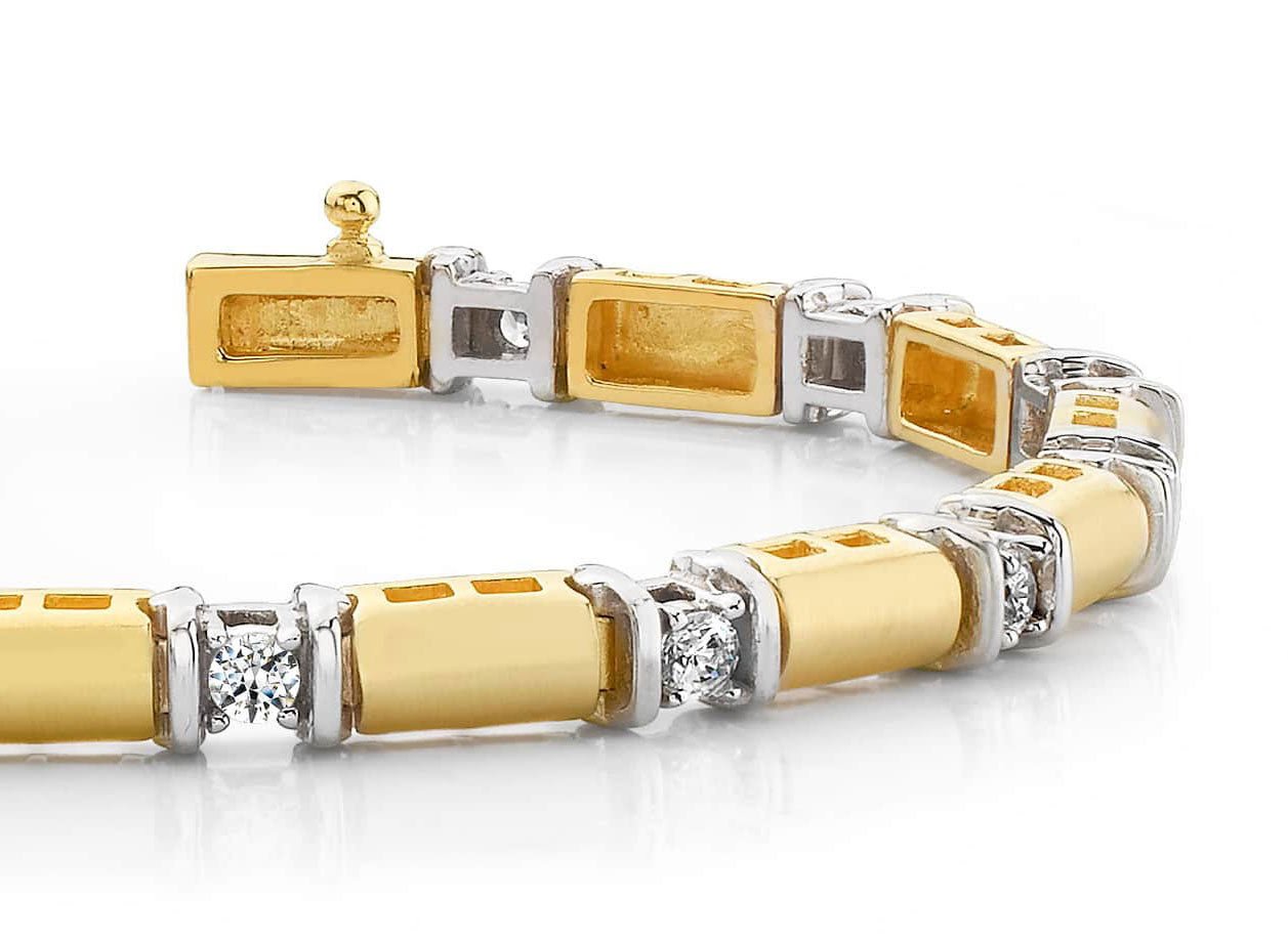 Diamond Train Diamond Bracelet with 0.98 ct.(finished) 2.7mm - Luxury Time NYC