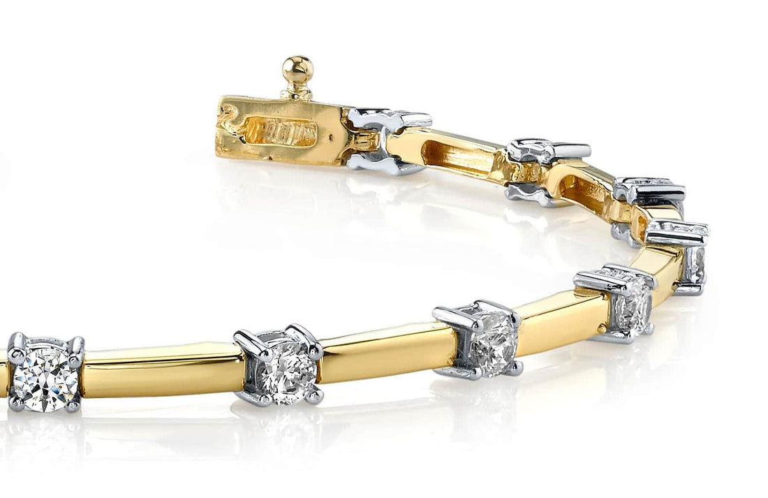 Diamond Train Link Lab - Grown Diamond Bracelet with 1.95 ct.(finished) 3.25mm - Luxury Time NYC