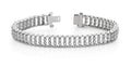 Double Diamond Candlestick Bracelet Lab - Grown Diamond with 4.08 ct.(finished) 2.25mm - Luxury Time NYC