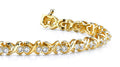 Double Diamond X Link Lab - Grown Diamond Bracelet with 1.23 ct.(finished) 1.8mm - Luxury Time NYC