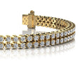 Double Row Diamond Bracelet with 4.16 ct.(finished) 2.0mm - Luxury Time NYC