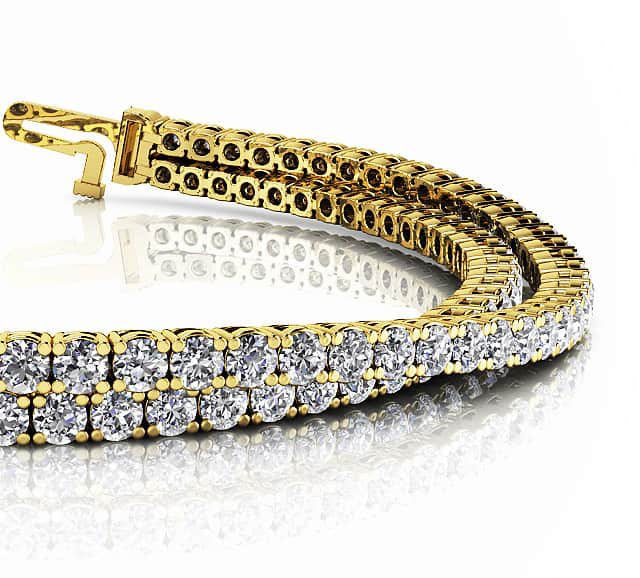 Double Strand Flexible Diamond Bracelet with 4.62 ct.(finished) 1.9mm - Luxury Time NYC