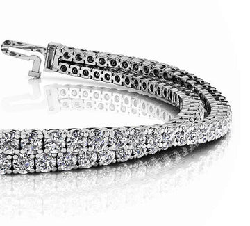 Double Strand Flexible Diamond Bracelet with 5.66 ct.(finished) 2.2mm - Luxury Time NYC