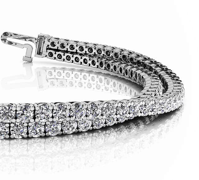 Double Strand Flexible Diamond Bracelet with 7.56 ct.(finished) 2.5mm - Luxury Time NYC