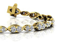 Dual Marquise Link Lab - Grown Diamond Bracelet with 3.46 ct.(finished) 2.3mm, 2.9mm - Luxury Time NYC