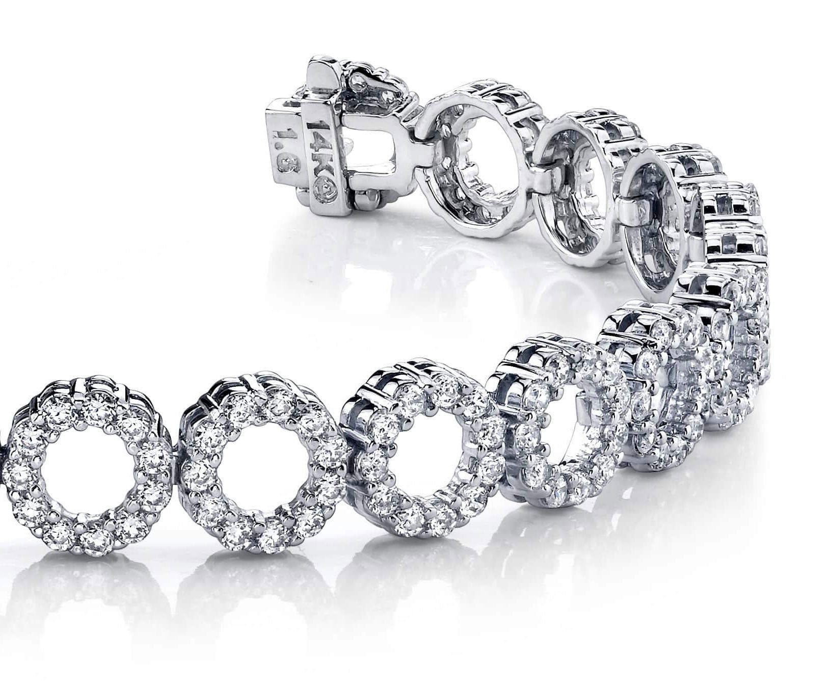 Dynamic Diamond Circle Link Bracelet Lab - Grown Diamond with 3.64 ct.(finished) 1.4mm - Luxury Time NYC