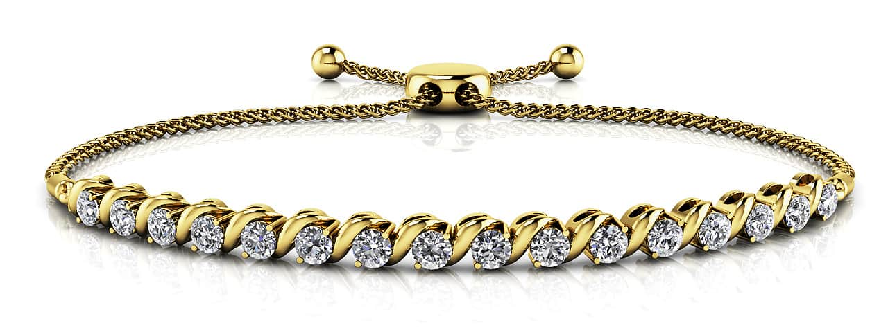 Embrace Adjustable Diamond Bracelet with 0.72 ct.(finished) 2.25mm - Luxury Time NYC