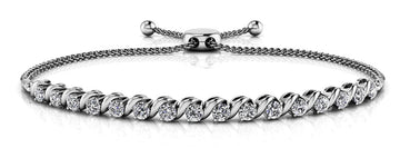 Embrace Adjustable Diamond Bracelet with 0.90 ct.(finished) 2.5mm - Luxury Time NYC