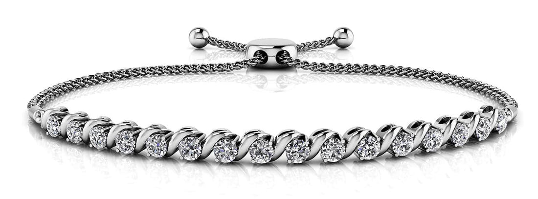 Embrace Adjustable Diamond Bracelet with 1.11 ct.(finished) 2.75mm - Luxury Time NYC