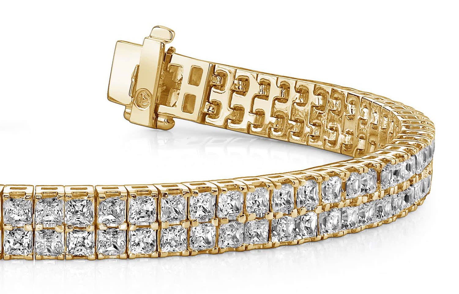 Endless Dreams Princess Cut Tennis Bracelet Lab - Grown Diamond with 8.40 ct.(finished) 1.9mm - Luxury Time NYC