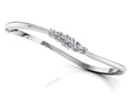 Fancy Five Curved Lab - Grown Diamond Bangle with 0.73 ct.(finished) 2.4mm, 3.5mm, 4.3mm - Luxury Time NYC