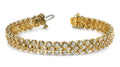 Figure Eight Diamond Link Bracelet Lab - Grown Diamond with 4.05 ct.(finished) 1.75mm - Luxury Time NYC