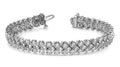 Figure Eight Diamond Link Bracelet Lab - Grown Diamond with 4.05 ct.(finished) 1.75mm - Luxury Time NYC