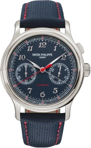 Patek Philippe Grand Complications 1/10th Second Monopusher Chronograph Platinum Blue Dial 41mm | 5470P-001