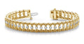 Filigree Diamond Candlestick Diamond Bracelet with 1.09 ct.(finished) 1.7mm - Luxury Time NYC