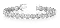 Floating Diamond Round Link Diamond Bracelet with 1.50 ct.(finished) 2.75mm - Luxury Time NYC