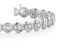 Floating Diamond Round Link Diamond Bracelet with 1.50 ct.(finished) 2.75mm - Luxury Time NYC