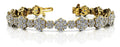 Flower Cluster Diamond Bracelet with 5.78 ct.(finished) - Luxury Time NYC