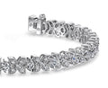 Flower Diamond Bracelet with 3.15 ct.(finished) 1.4mm, 1.5mm, 2.5mm - Luxury Time NYC