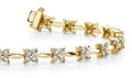 Flower Link Diamond Bracelet with 1.94 ct.(finished) 1.7mm - Luxury Time NYC