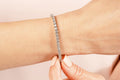 Four Prong Classic Diamond Tennis Bracelet with 10.40 ct.(finished) 4.1mm - Luxury Time NYC