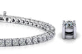 Four Prong Classic Diamond Tennis Bracelet with 10.40 ct.(finished) 4.1mm - Luxury Time NYC