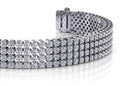 Four Row Diamond Bracelet with 7.00 ct.(finished) 1.8mm - Luxury Time NYC