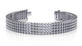 Four Row Diamond Bracelet with 7.00 ct.(finished) 1.8mm - Luxury Time NYC